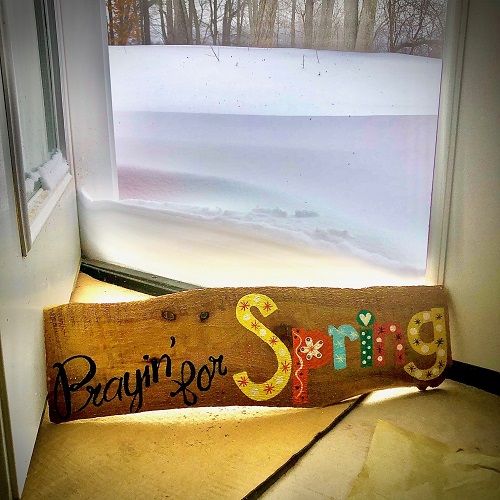 Spring Signage used in Winter - Event Rentals - funny signs for February parties in the midwest